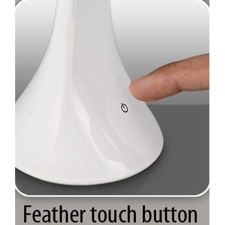 Folding Cob Desk Lamp with Feather Touch Button: White