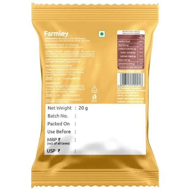 Farmley Date Bite Pouch 20g - Pack of 10