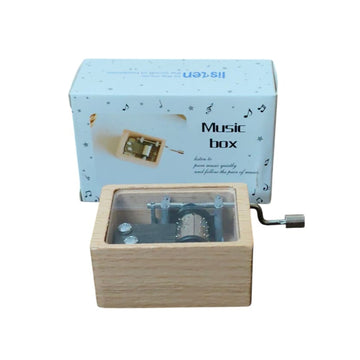Classic Wooden Variant Hand Crank Music Box