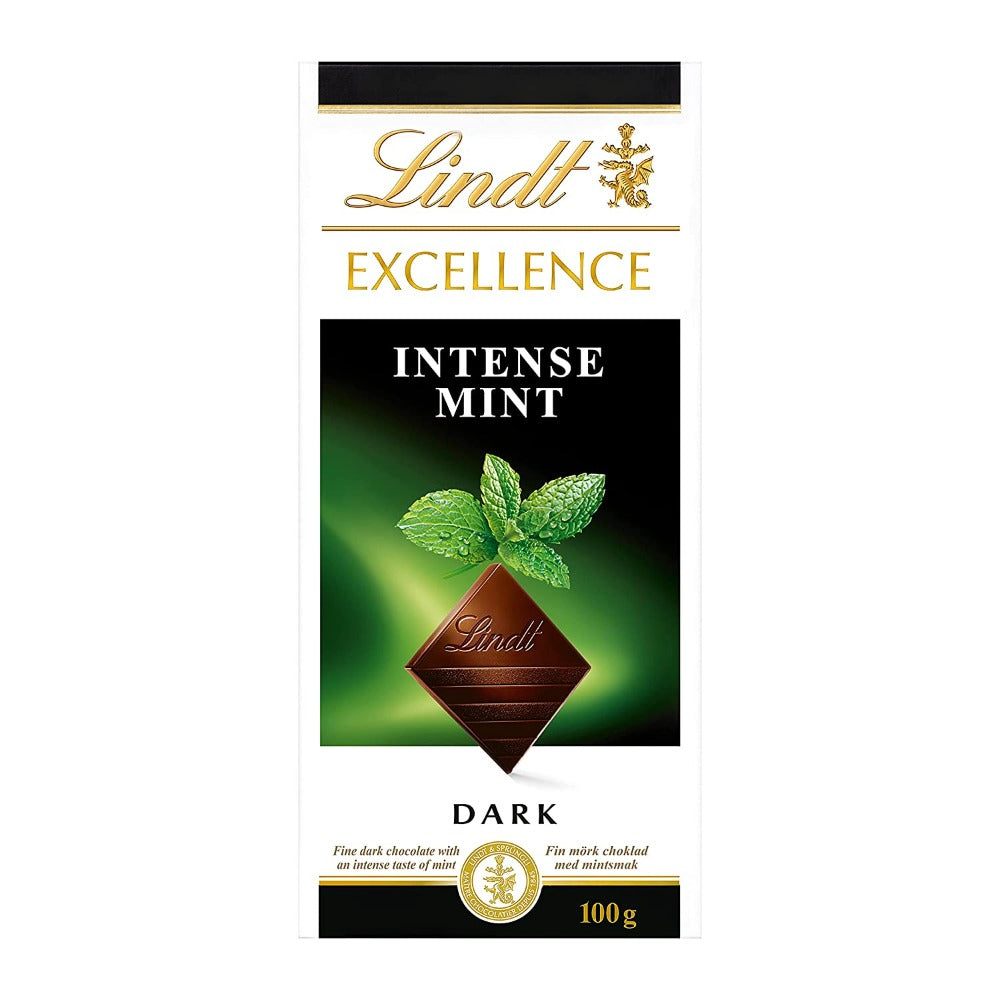 Lindt Excellence Mint Intense Dark Chocolate 100g Mrp 400