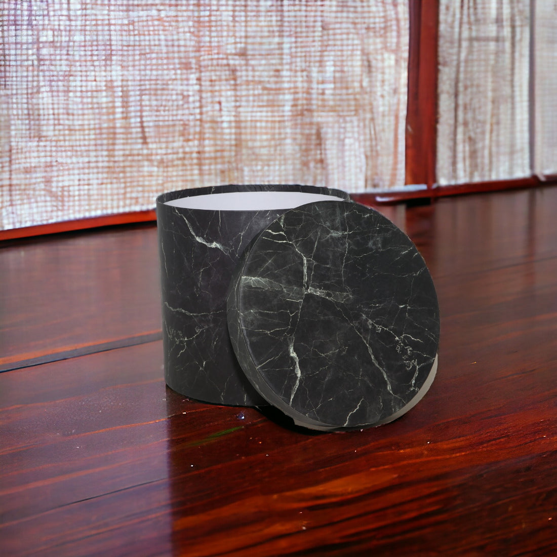 Round Marble Printed Hardpaper Gift Box