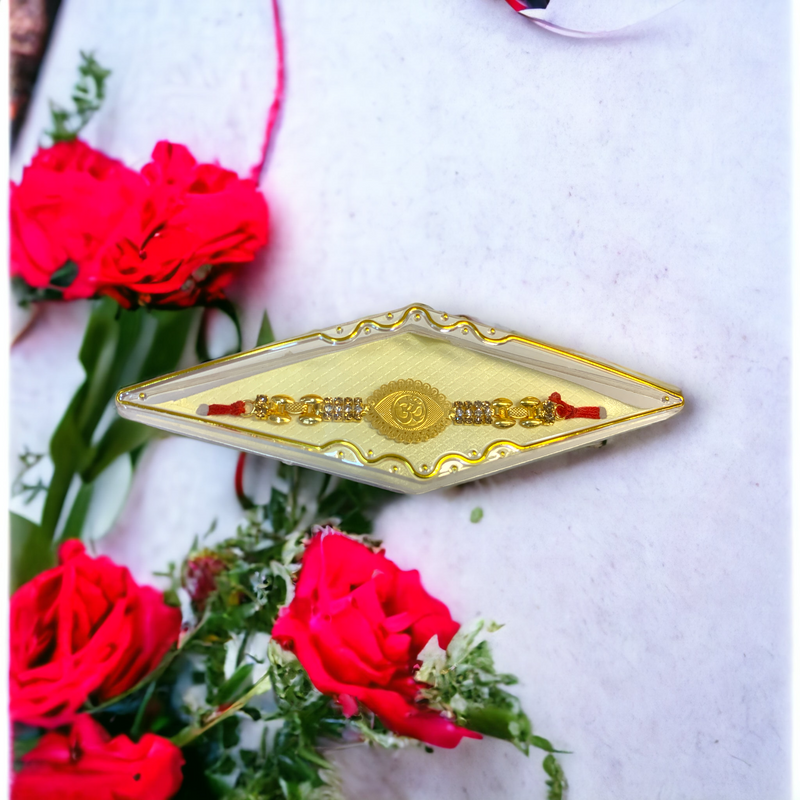 OM Golden Bracelet Rakhi