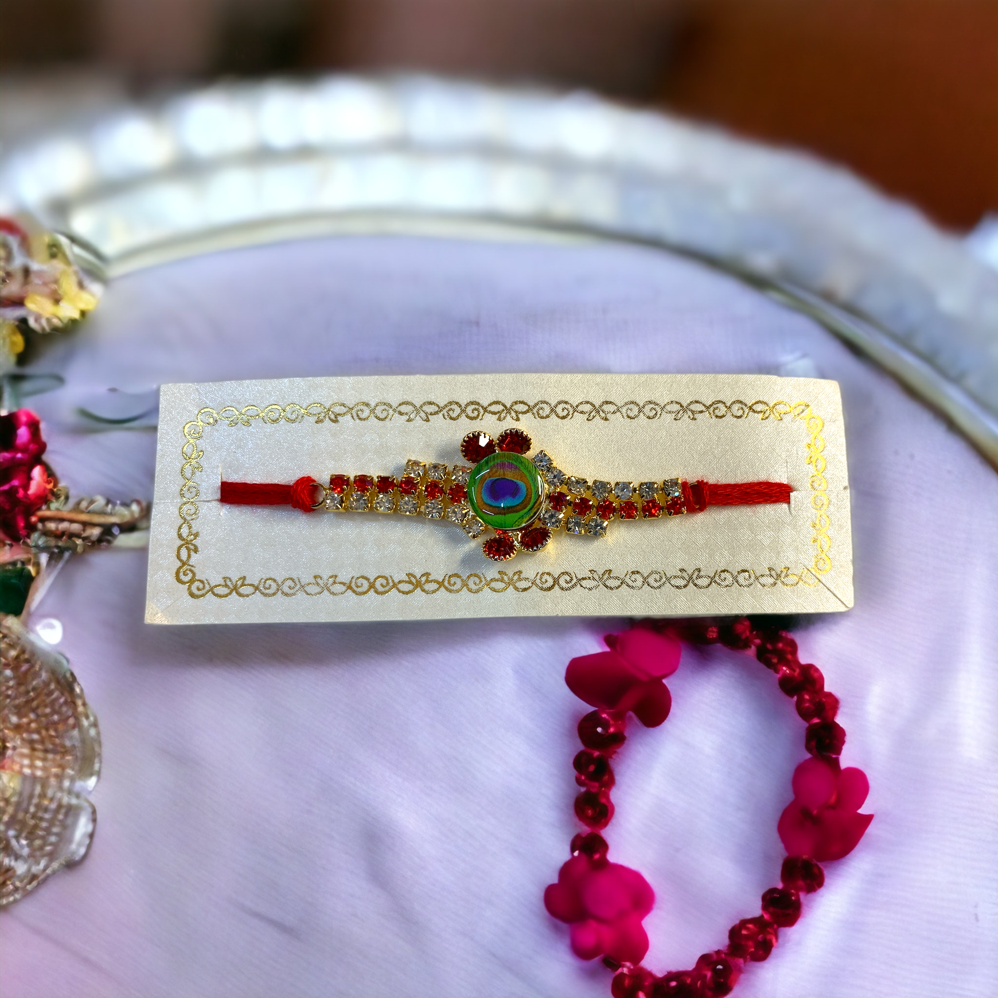 "Radiant Crystal" Rakhi