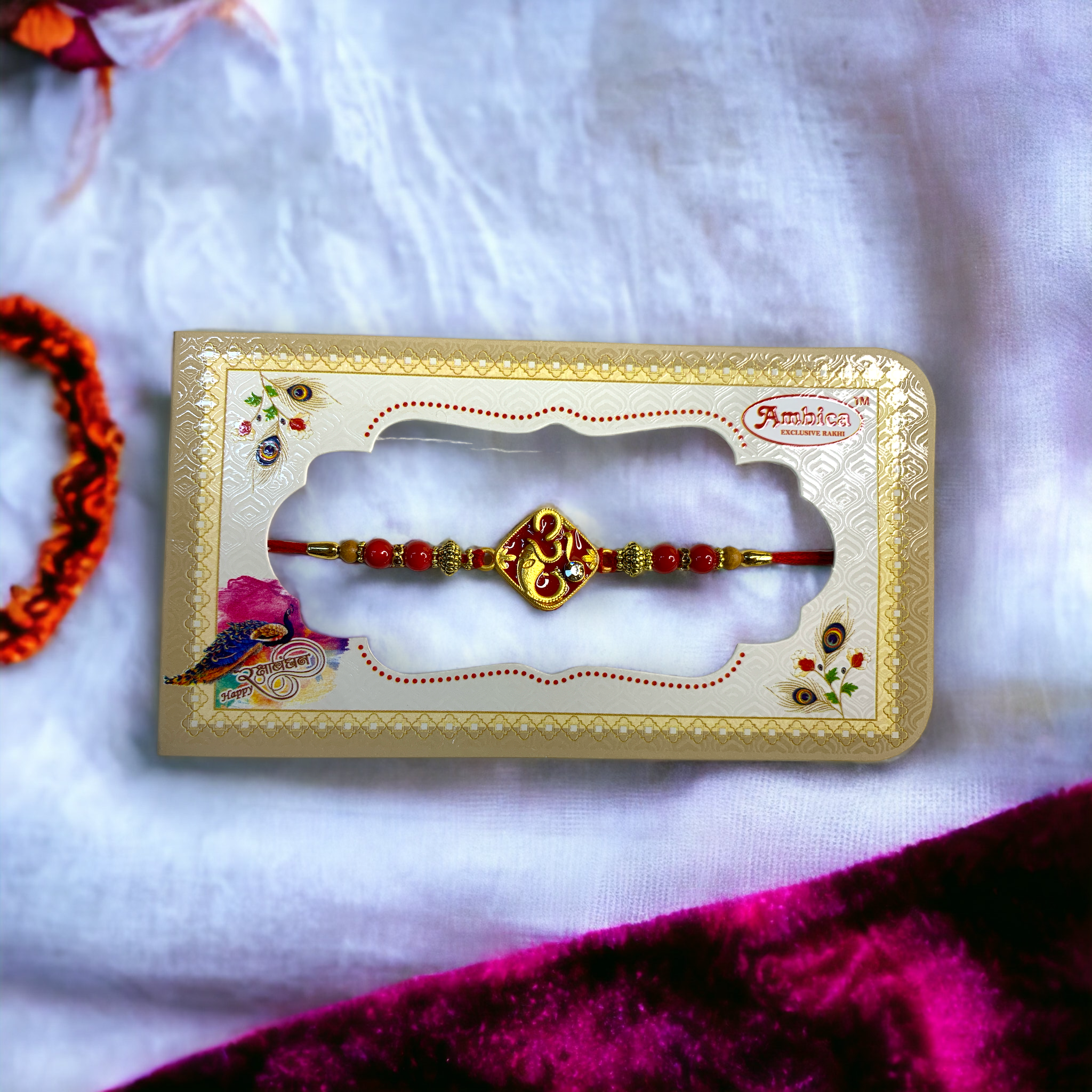 "Artisanal Om Essence" Rakhi