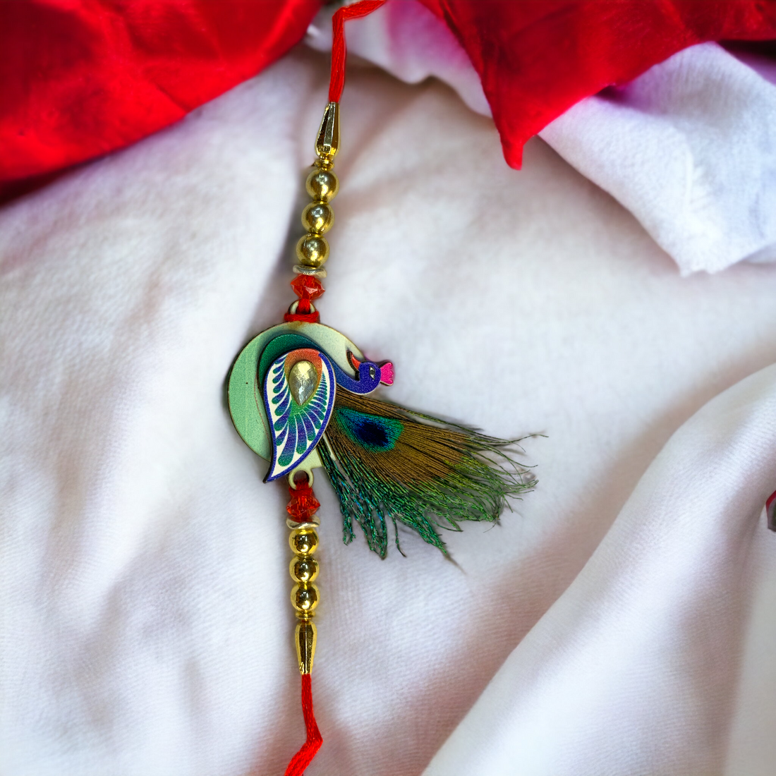 "Enchanting Peacock" Rakhi