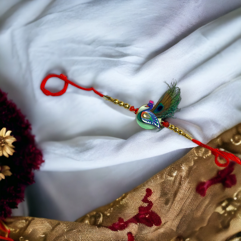 "Enchanting Peacock" Rakhi