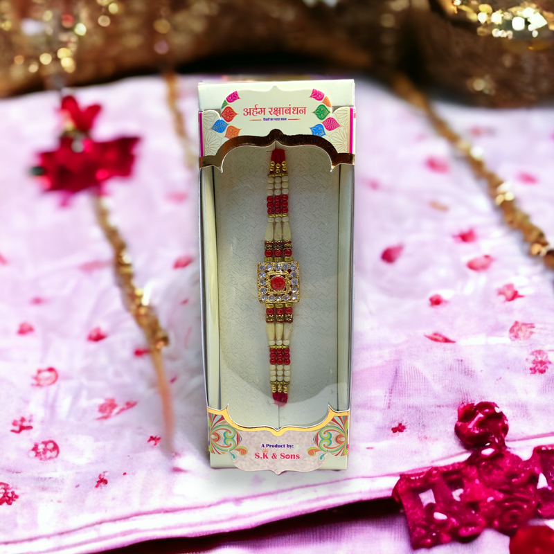 "Exquisite Charms Stone" Rakhi