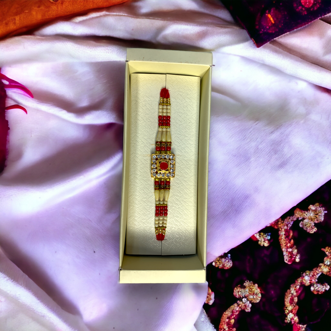 "Exquisite Charms Stone" Rakhi