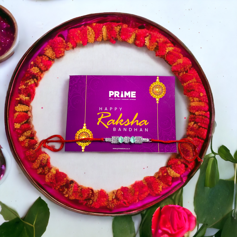 "Radiant Crystal Stone" Rakhi!