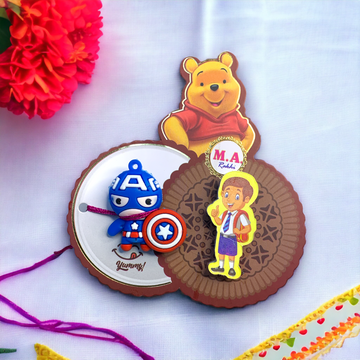 Little Captain America Kids Rakhi