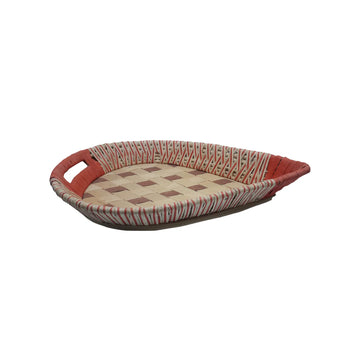 Handwoven Tear Drop Bamboo Basket