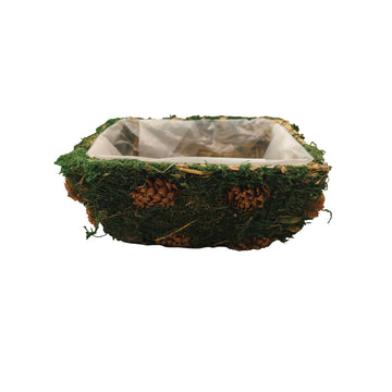 Green Grass Theme Square Basket