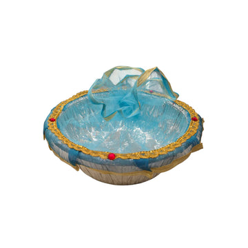 Elegant Blue Gift Basket