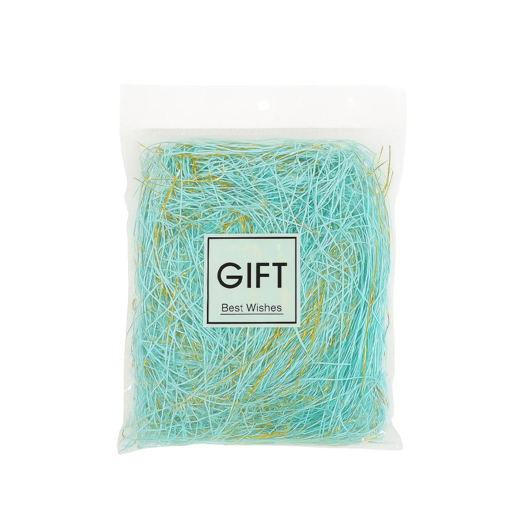 Paper Threads With Gold Line Gift Filler for Decorations