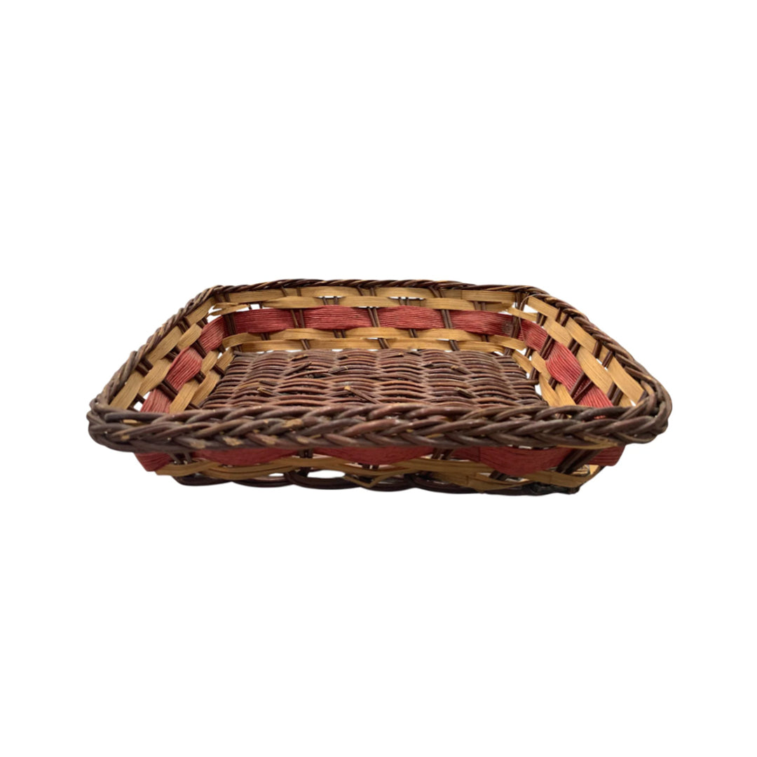 Handcrafted Rectangular Woven Multipurpose Basket For Storage & Serving