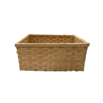 Rectangular Storage Basket Natural Bamboo