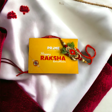 Traditional Love Rakhi With Card