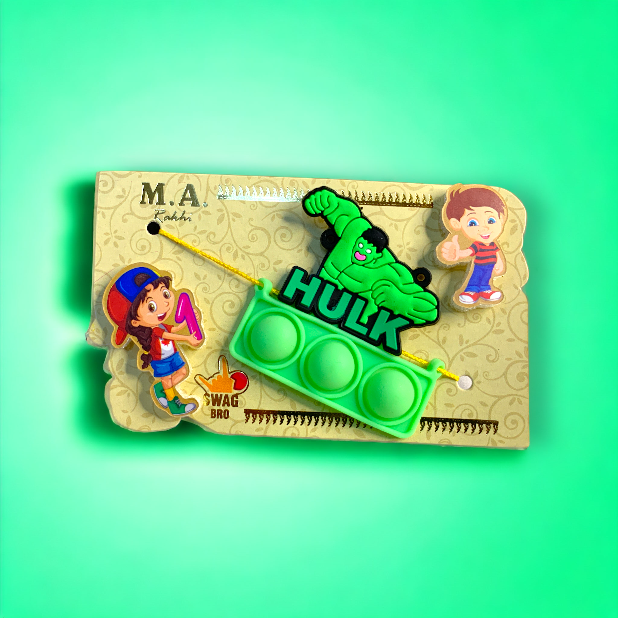 "Hulk" Kids Rakhi