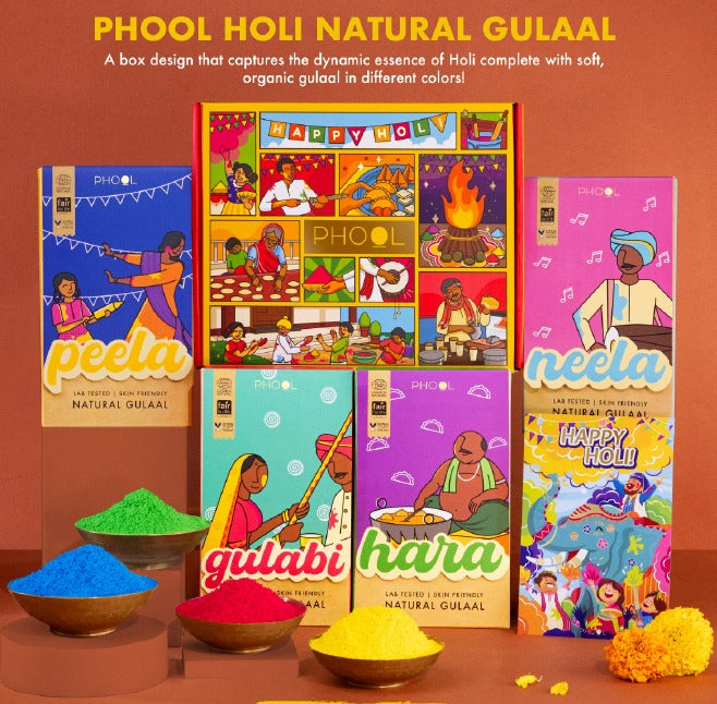 Phool Holi Natural Gulaal Box