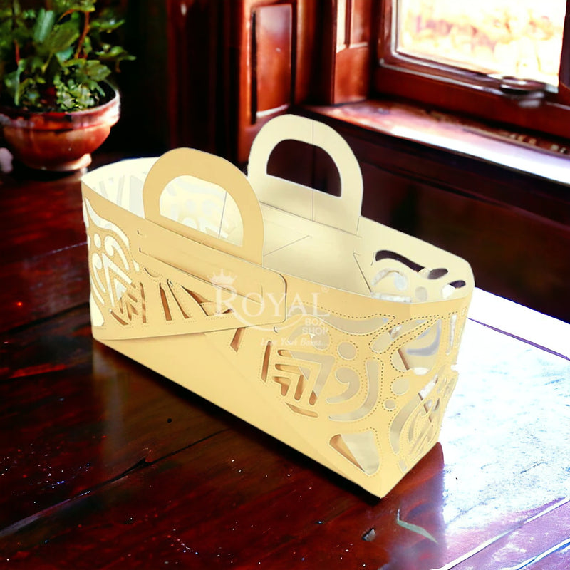 Royal Gift Hamper Bags with Laser Cut Gold Foiling