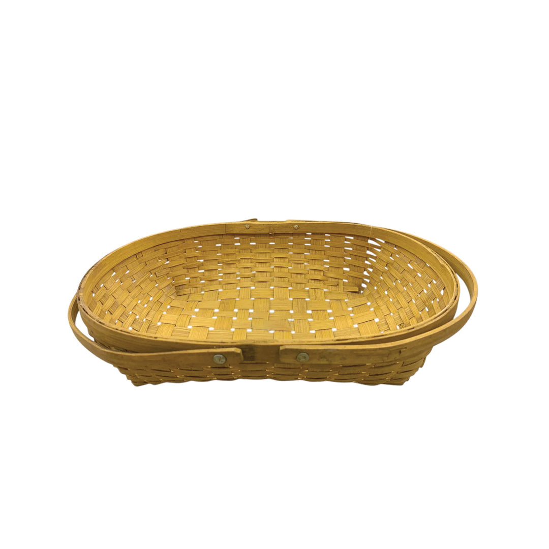 Handwoven Oval Handle Basket