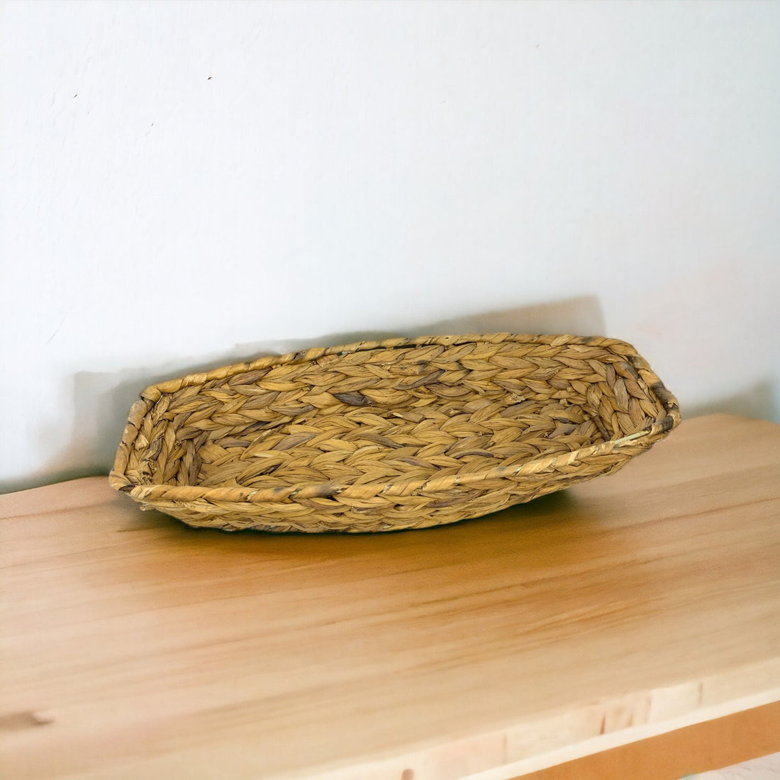 Canoe Rectangular Narrow Bamboo Basket