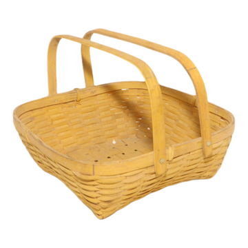 Handcrafted Bamboo Basket with Dual Handles
