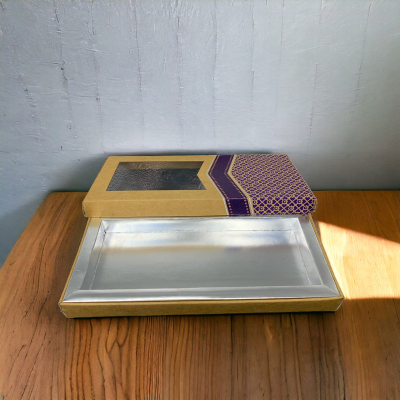 Rectangular Half Transparent Hardpaper Gift Box
