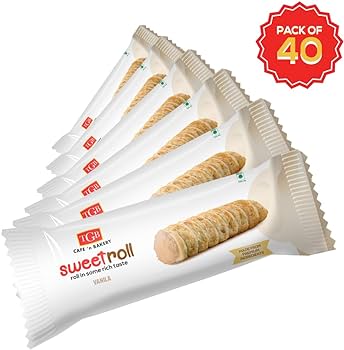 TGB Bakery Sweet Roll Vanilla 30g - Pack Of 40