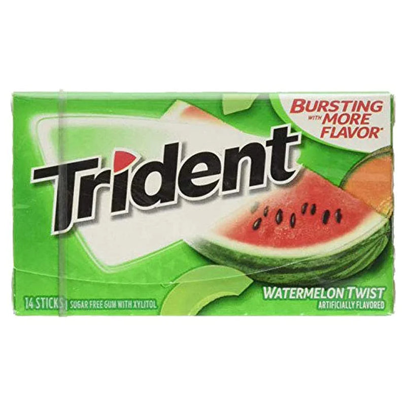 Trident Watermelon Twist Sugar Free Gum 14 Sticks