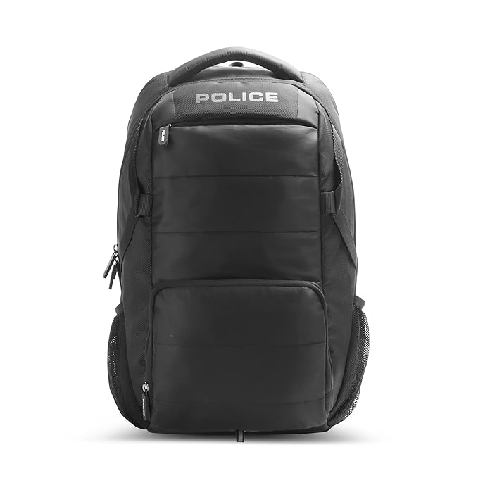 Police Hedge Big Backpack - Black