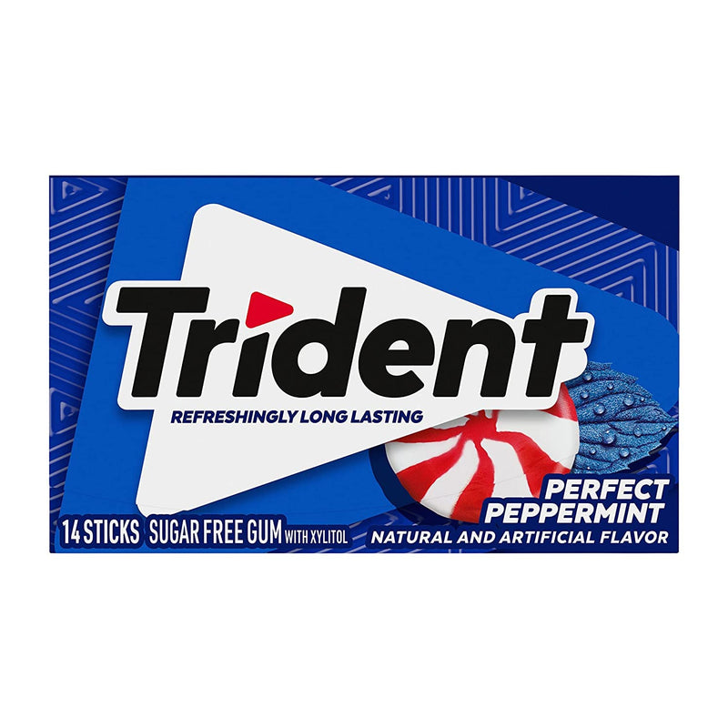 Trident Perfect Peppermint Sugar Free Gum 14 Sticks