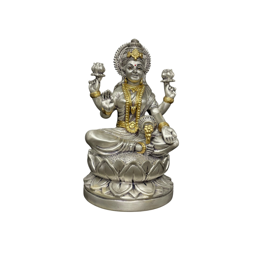 Lotus Pedestal Lakshmi Idol Prosperity & Blessing 5 inch Statue