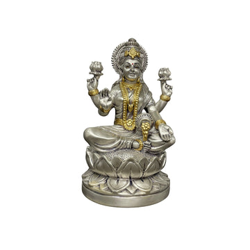 Lotus Pedestal Lakshmi Idol Prosperity & Blessing 5 inch Statue
