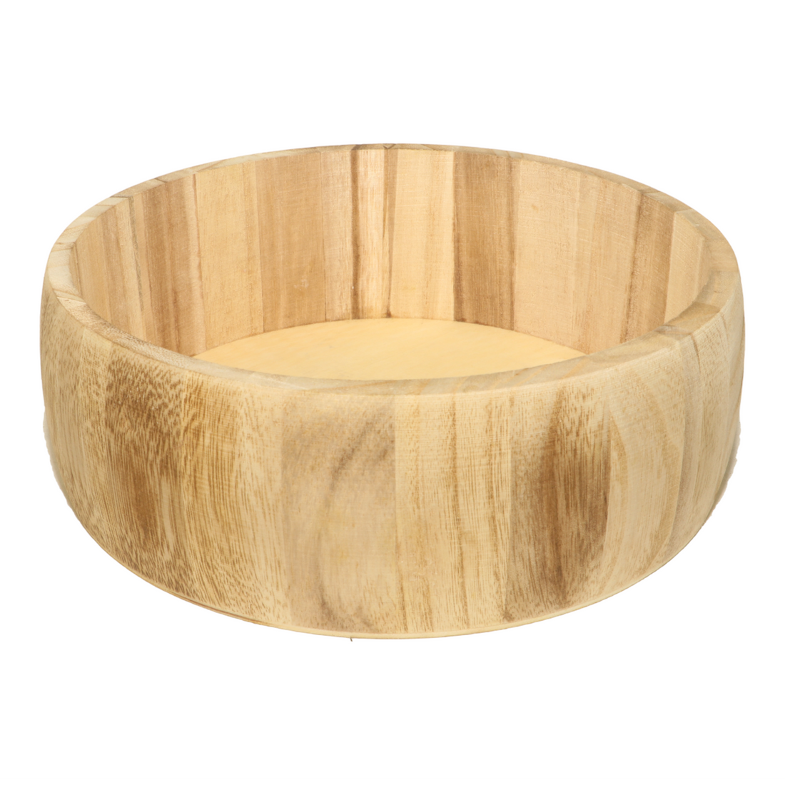 Round Wooden Brown Basket (Medium)