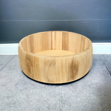 Round Wooden Brown Basket (Medium)