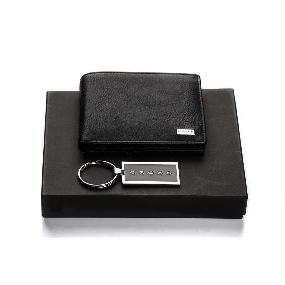 Cross Insignia Express Slim Wallet With Metal Keychain