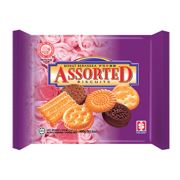 KERK CAP PING PONG ASSORTED BISCUITS 300G PACK