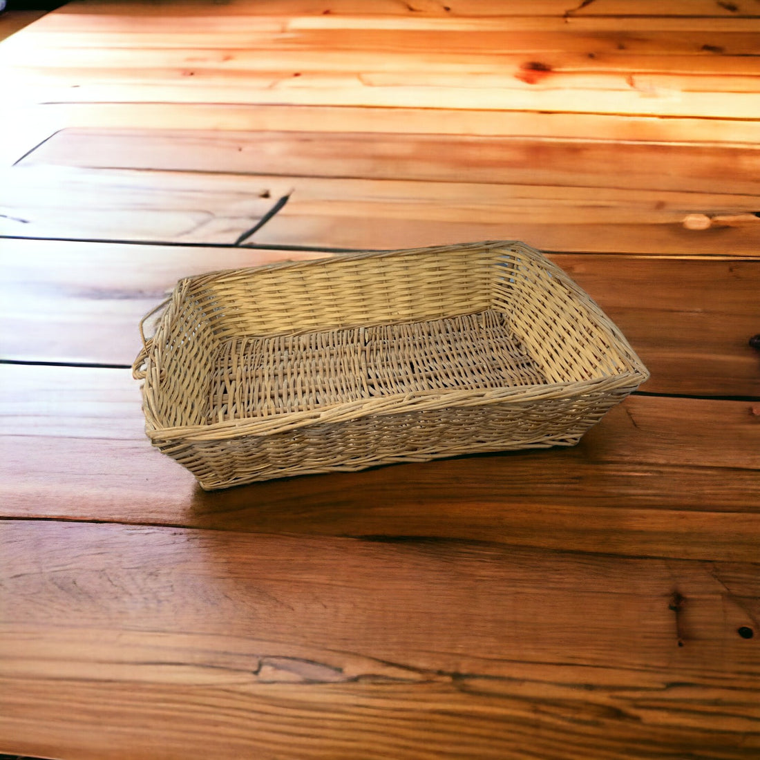 Rectangle Handcrafted Single Handle Basket