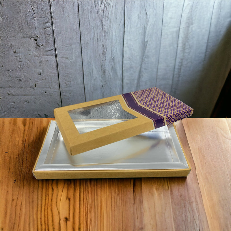 Rectangular Half Transparent Hardpaper Gift Box