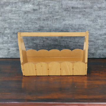 Rectangular Bottle Holder Pinewood Basket