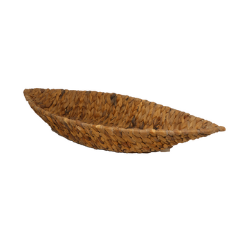 Boat Shape Canoe Basket – Handwoven Natural Fiber Storage & Décor