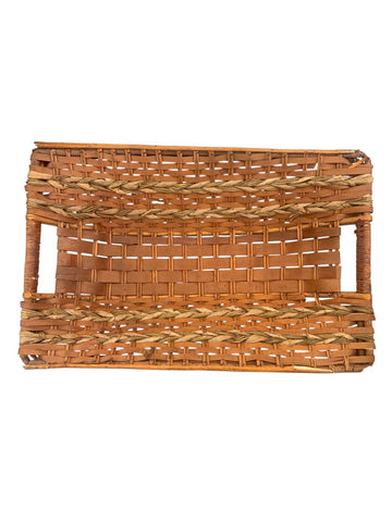 Handwoven Rectangular Bamboo Basket