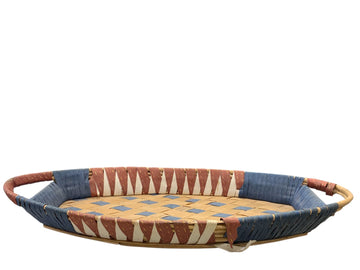 MultiColour Bamboo Platter Basket