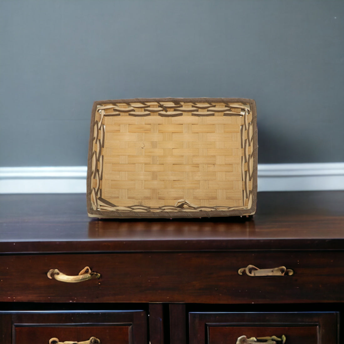 Rectangular Bamboo Basket