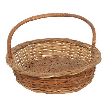 Handcrafted Cane Bamboo Basket with Handle