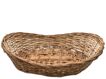 Fade Brown Cane Oval Basket