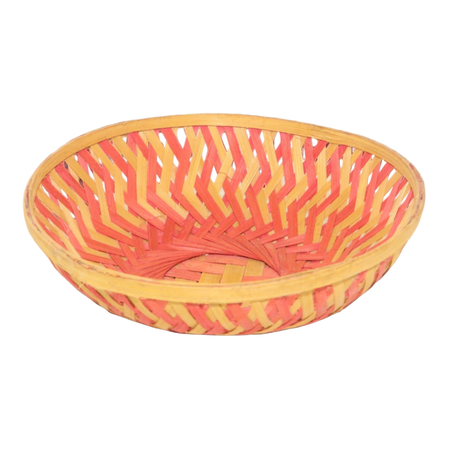 Zapper Pattern Bamboo Basket