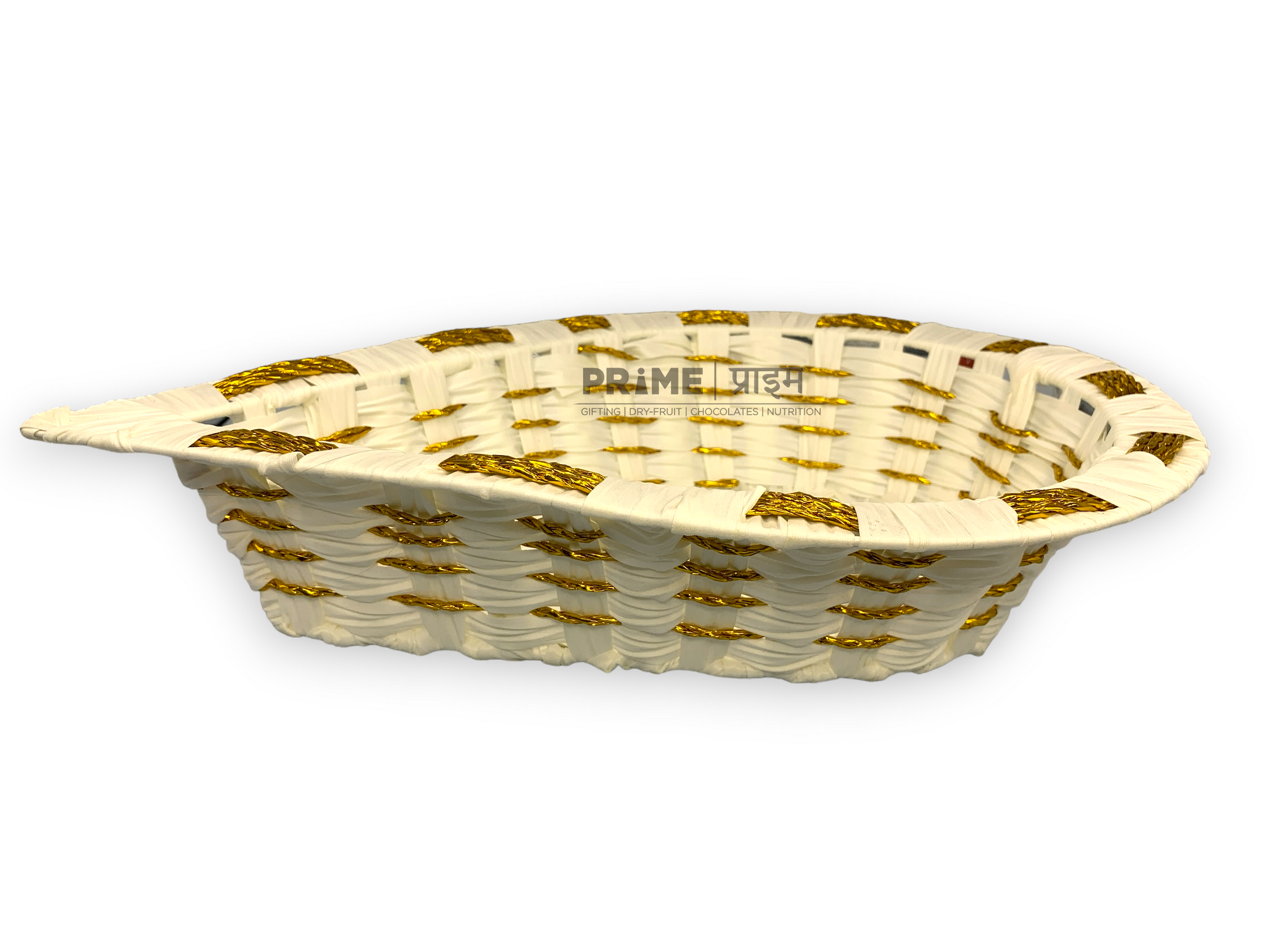 Ivory Elegance Drop Shape Basket