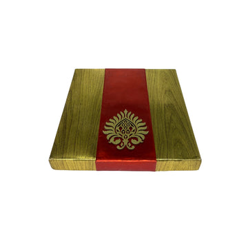 Metal Motif Four Partitions Dry Fruit & Chocolate Box